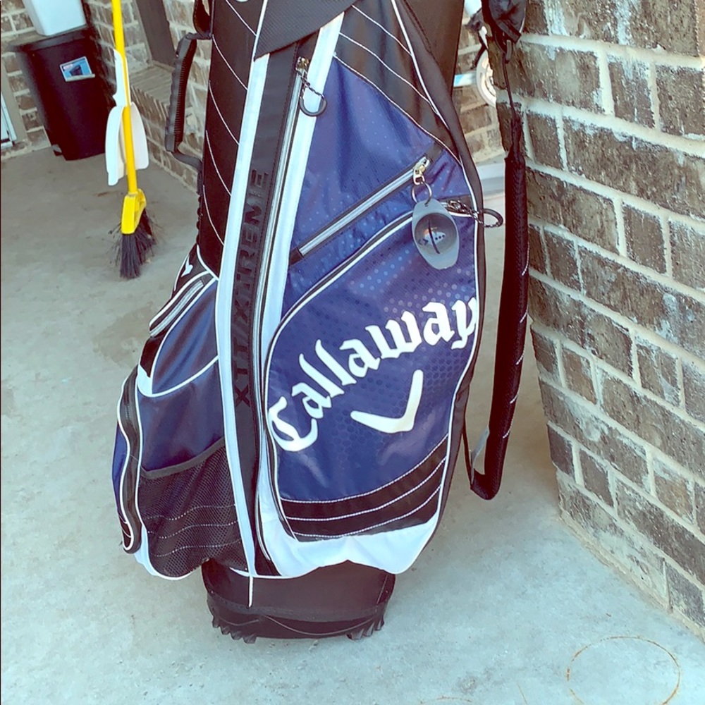 Callaway golf bag and clubs